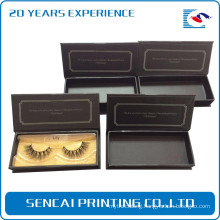 matte Magnetic Lash Storage Paper Packaging Box With gold card insert